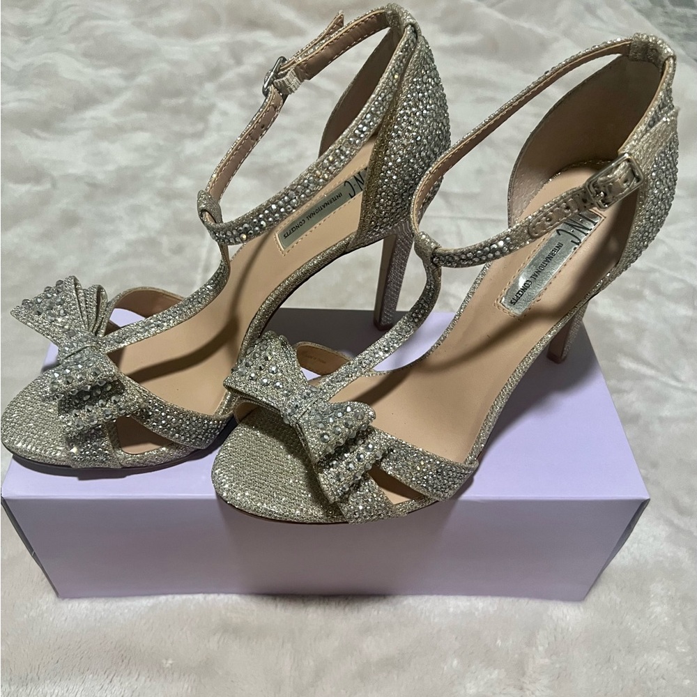 INC International Concepts  Stone/Glitter Sandal - Size 7-1/2